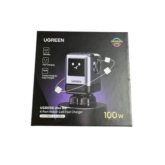 UGREEN Uno Robot 100W USB GaN Fast Charger - Picture 1 of 6
